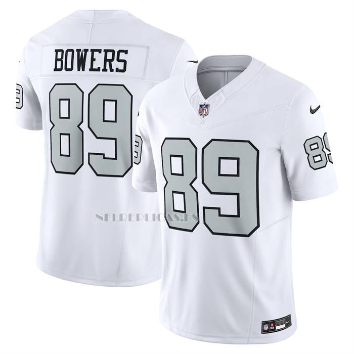 Camiseta NFL Limited Las Vegas Raiders Brock Bowers Vapor F.U.S.E. Alterno Blanco
